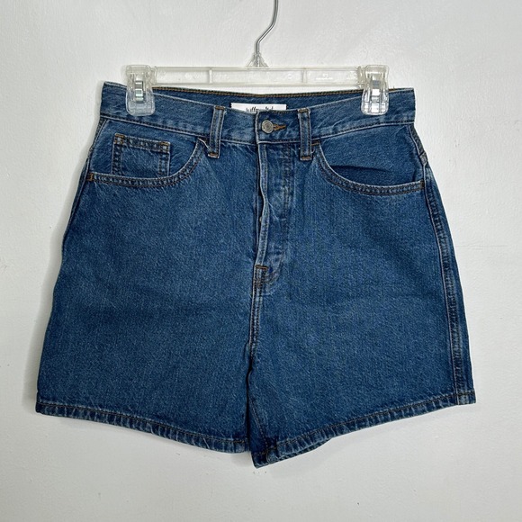 Willow + Root Pants - Willow + Root The Camp Short Womens Small Blue Denim High Rise Button Fly Shorts